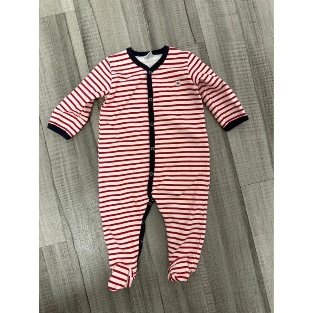 Boys petit bateau one piece footie